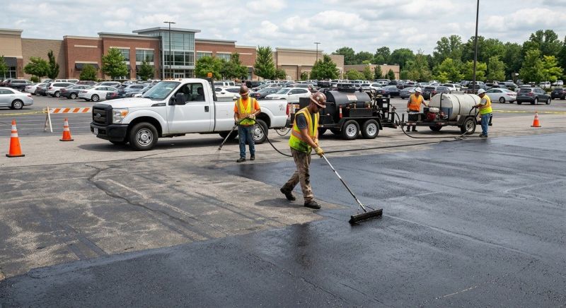 Asphalt Parking Lot Sealing in Grand Rapids, MI