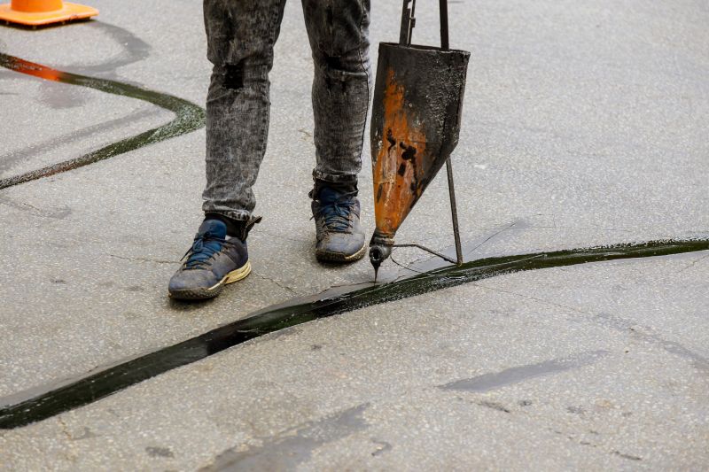 Professional Asphalt Sealing Crew