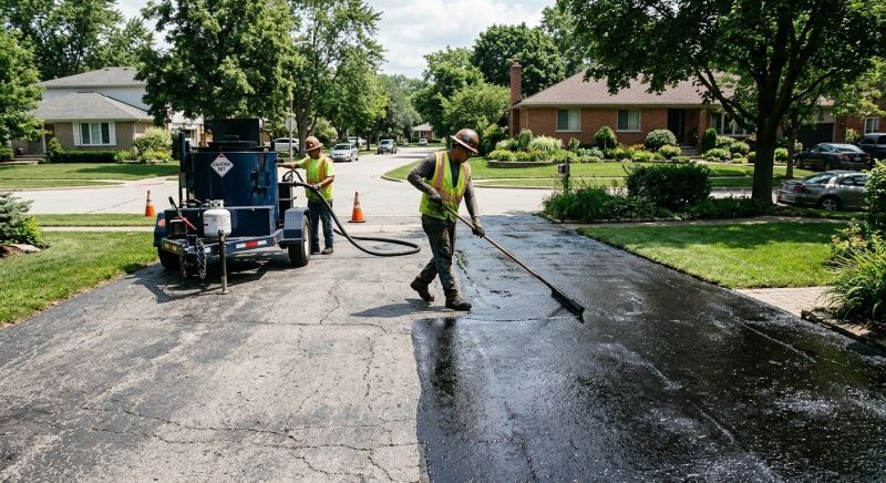 Blacktop Driveway Sealing in San Antonio, TX