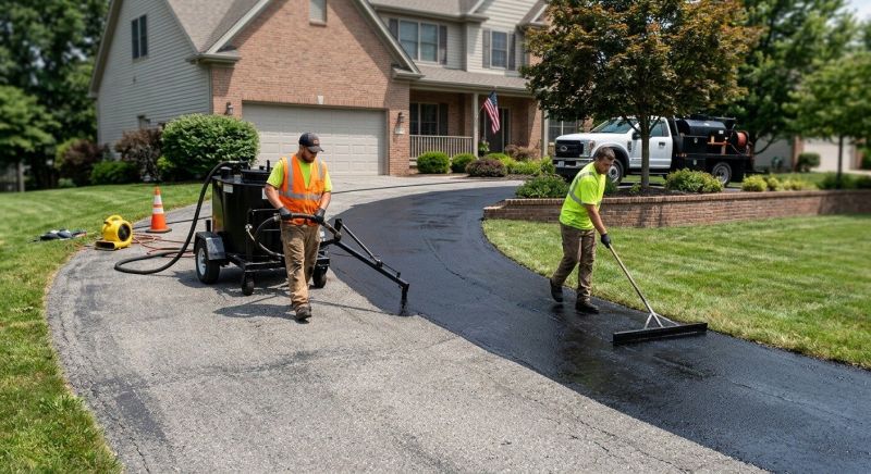 Blacktop Driveway Sealing in Grand Rapids, MI