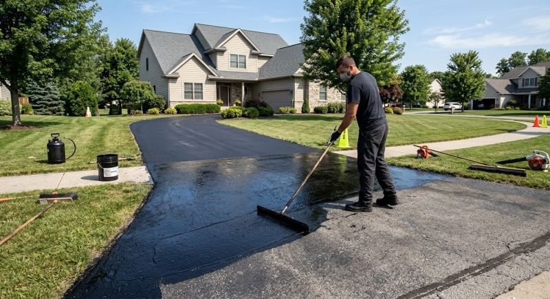 Blacktop Driveway Sealing in Greenville, SC