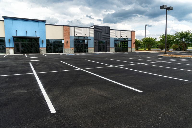 Concrete Parking Lot Striping in Lawrenceville, GA