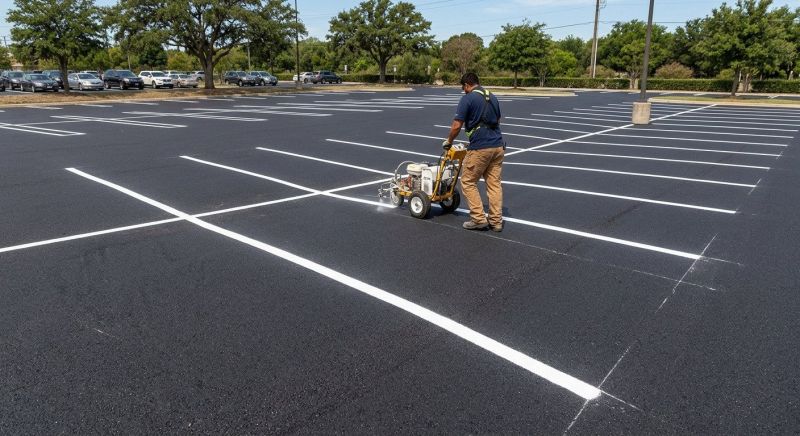 Parking Garage Striping in Alpharetta, GA