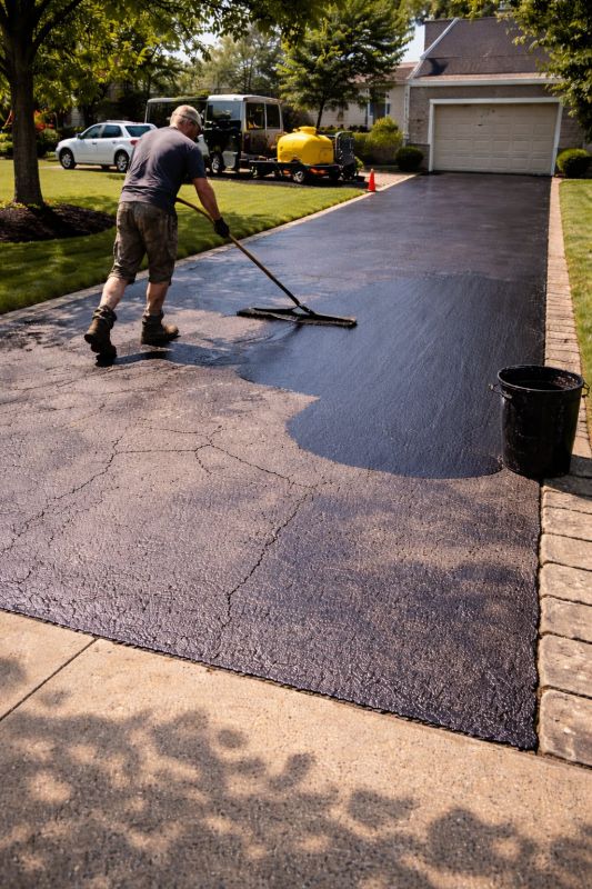 Residential Driveway Sealcoating in Greenville, SC